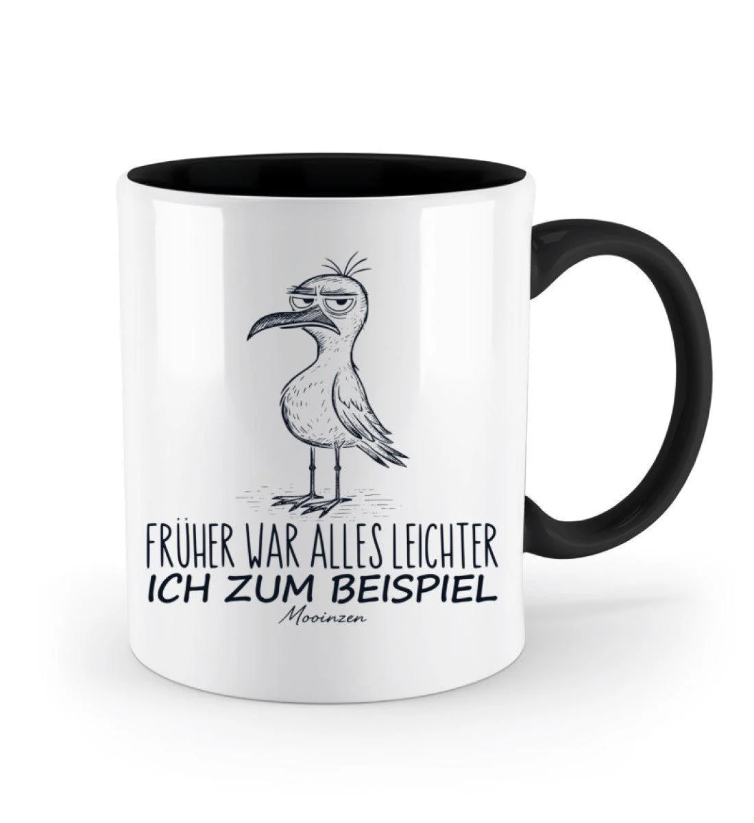 Früher war alles leichter, ich zum Beispiel · Keramiktasse Zweifarbig