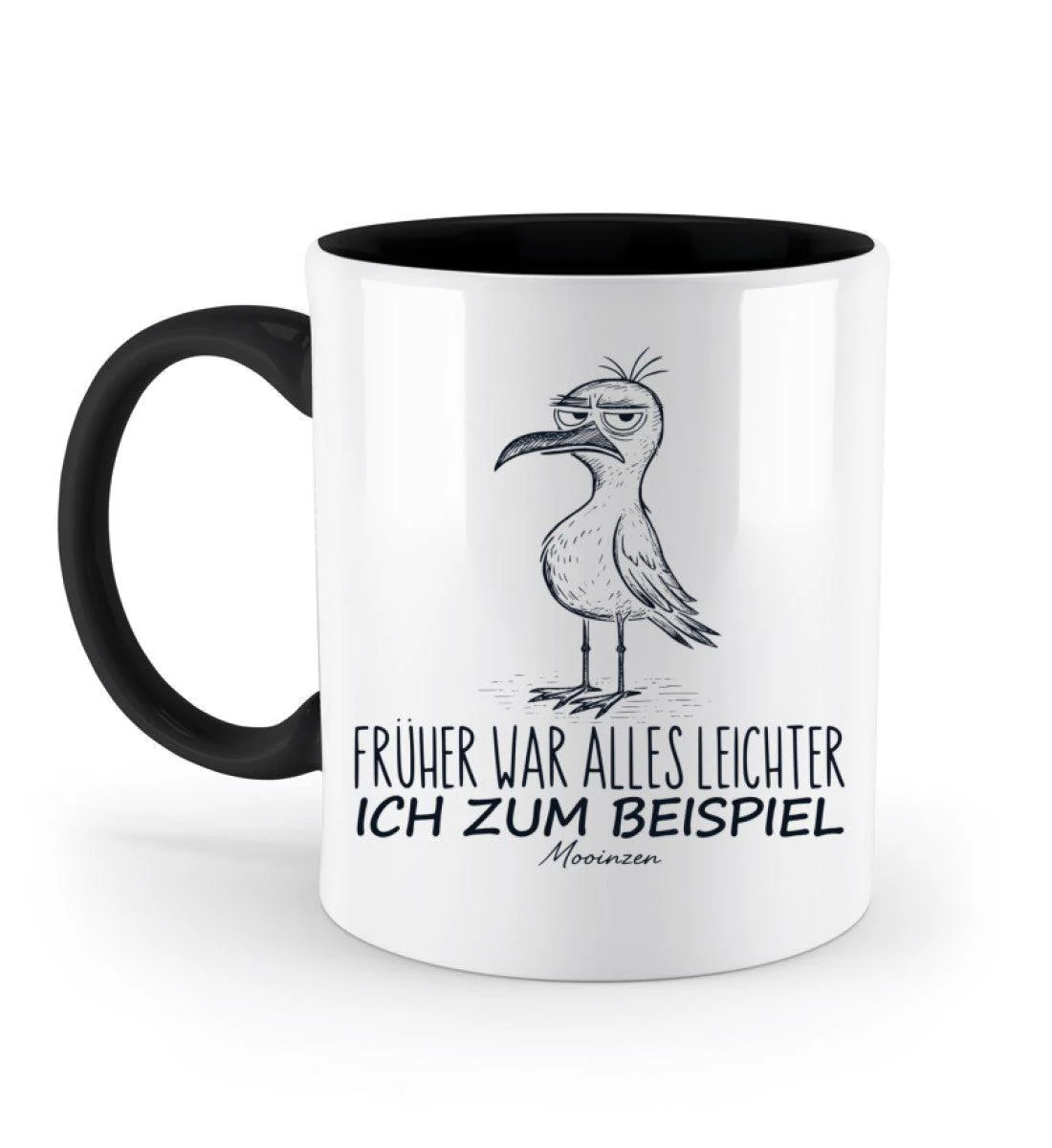 Früher war alles leichter, ich zum Beispiel · Keramiktasse Zweifarbig - Image 2