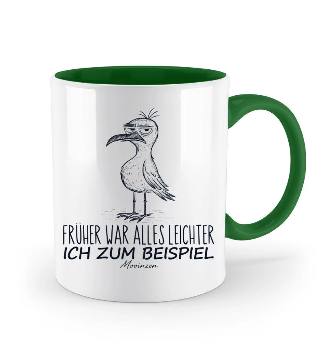 Früher war alles leichter, ich zum Beispiel · Keramiktasse Zweifarbig - Image 3