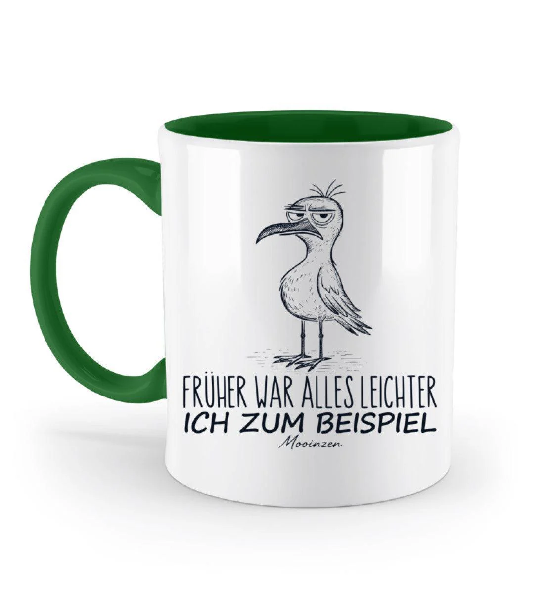 Früher war alles leichter, ich zum Beispiel · Keramiktasse Zweifarbig - Image 4