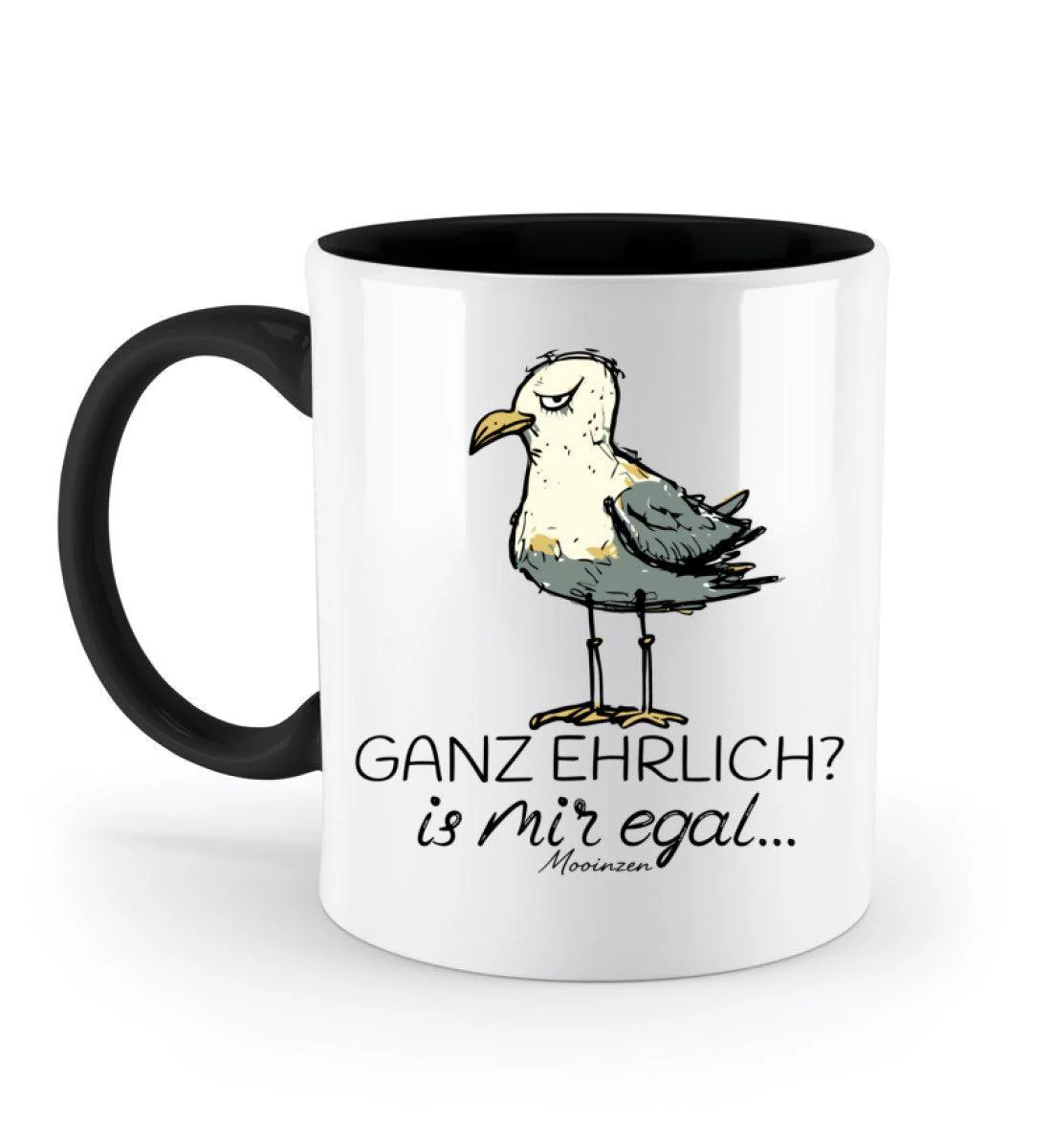 Ganz Ehrlich? Is Mir Egal... · Keramiktasse Zweifarbig - Image 2