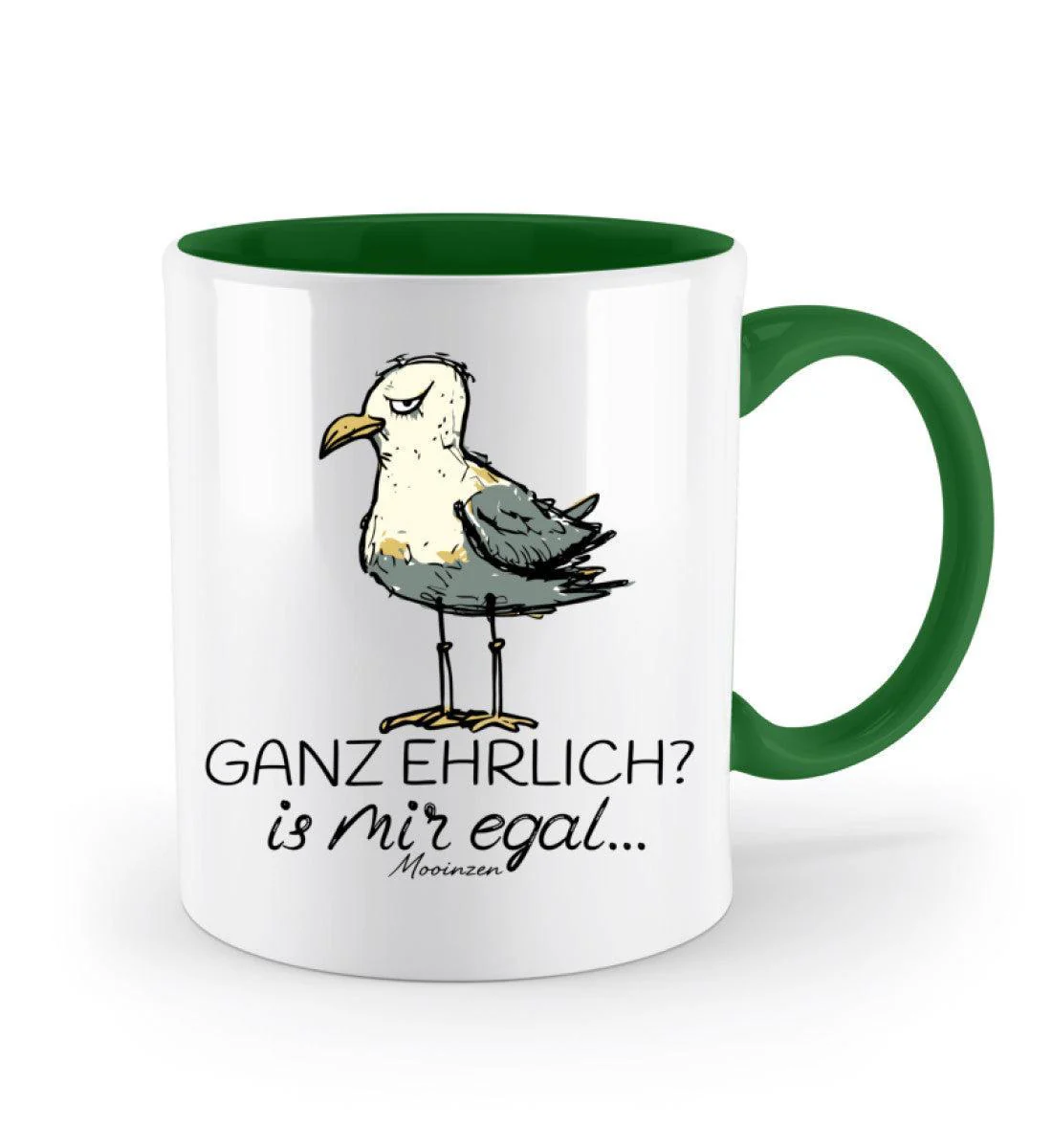 Ganz Ehrlich? Is Mir Egal... · Keramiktasse Zweifarbig - Image 3