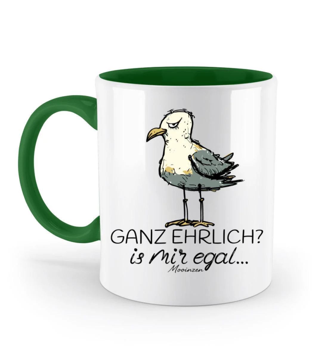 Ganz Ehrlich? Is Mir Egal... · Keramiktasse Zweifarbig - Image 4