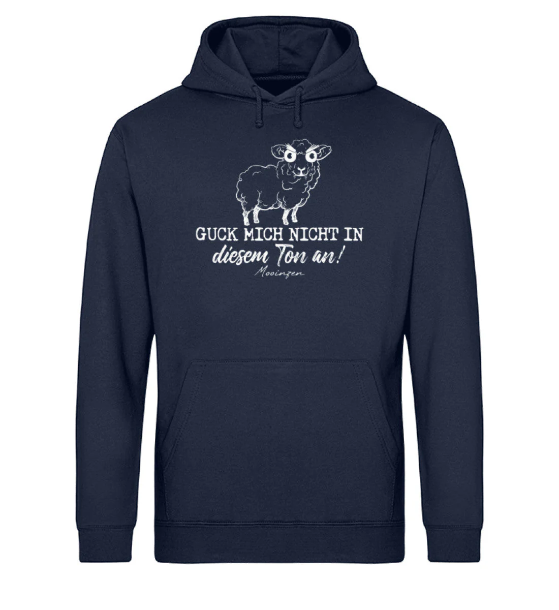 Guck mich nicht in diesem Ton an · Unisex Bio Hoodie - Image 3
