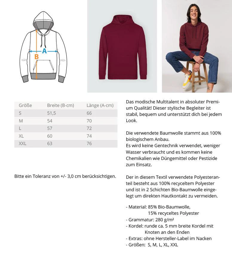 Guck mich nicht in diesem Ton an · Unisex Bio Hoodie - Image 6