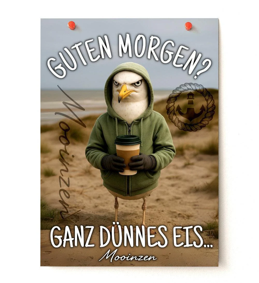 Guten Morgen Ganz Dünnes Eis · DIN A3 Poster