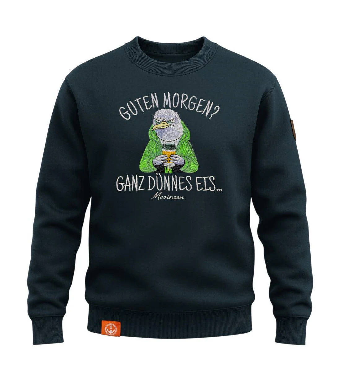 Guten Morgen? Ganz Dünnes Eis.. · Unisex Signature Premium Bio Sweatshirt - Image 3