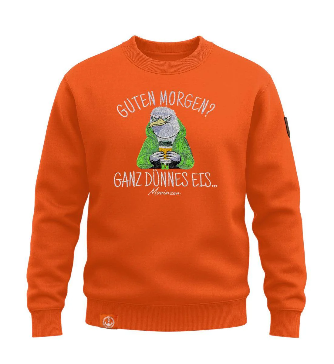 Guten Morgen? Ganz Dünnes Eis.. · Unisex Signature Premium Bio Sweatshirt - Image 4