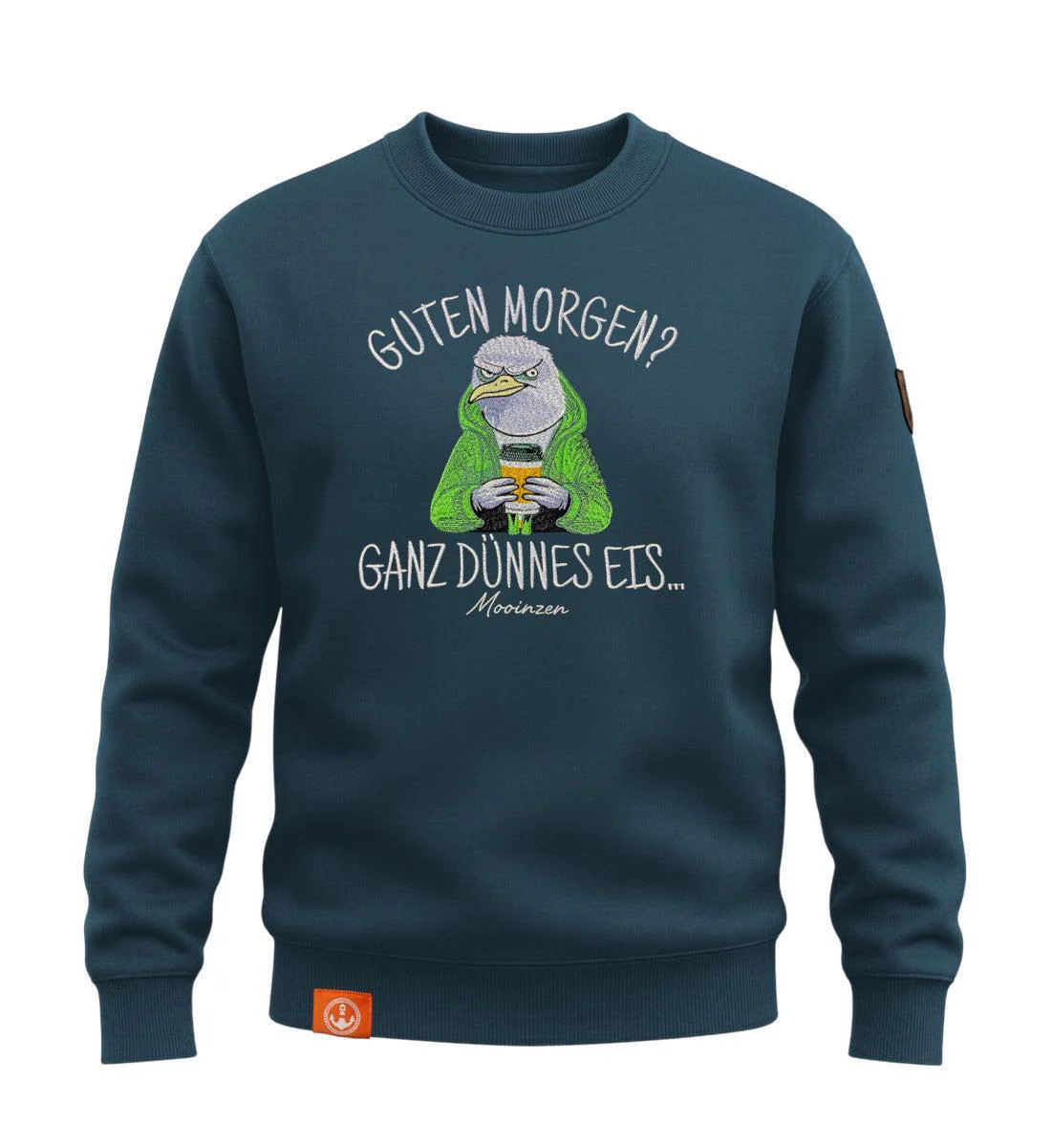 Guten Morgen? Ganz Dünnes Eis.. · Unisex Signature Premium Bio Sweatshirt - Image 5