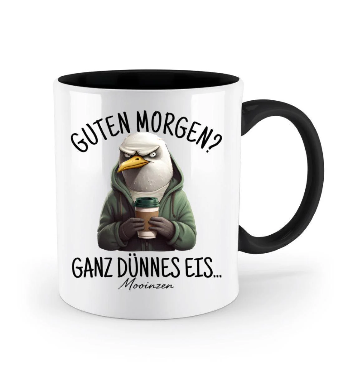 Guten Morgen? Ganz dünnes Eis... · Keramiktasse Zweifarbig