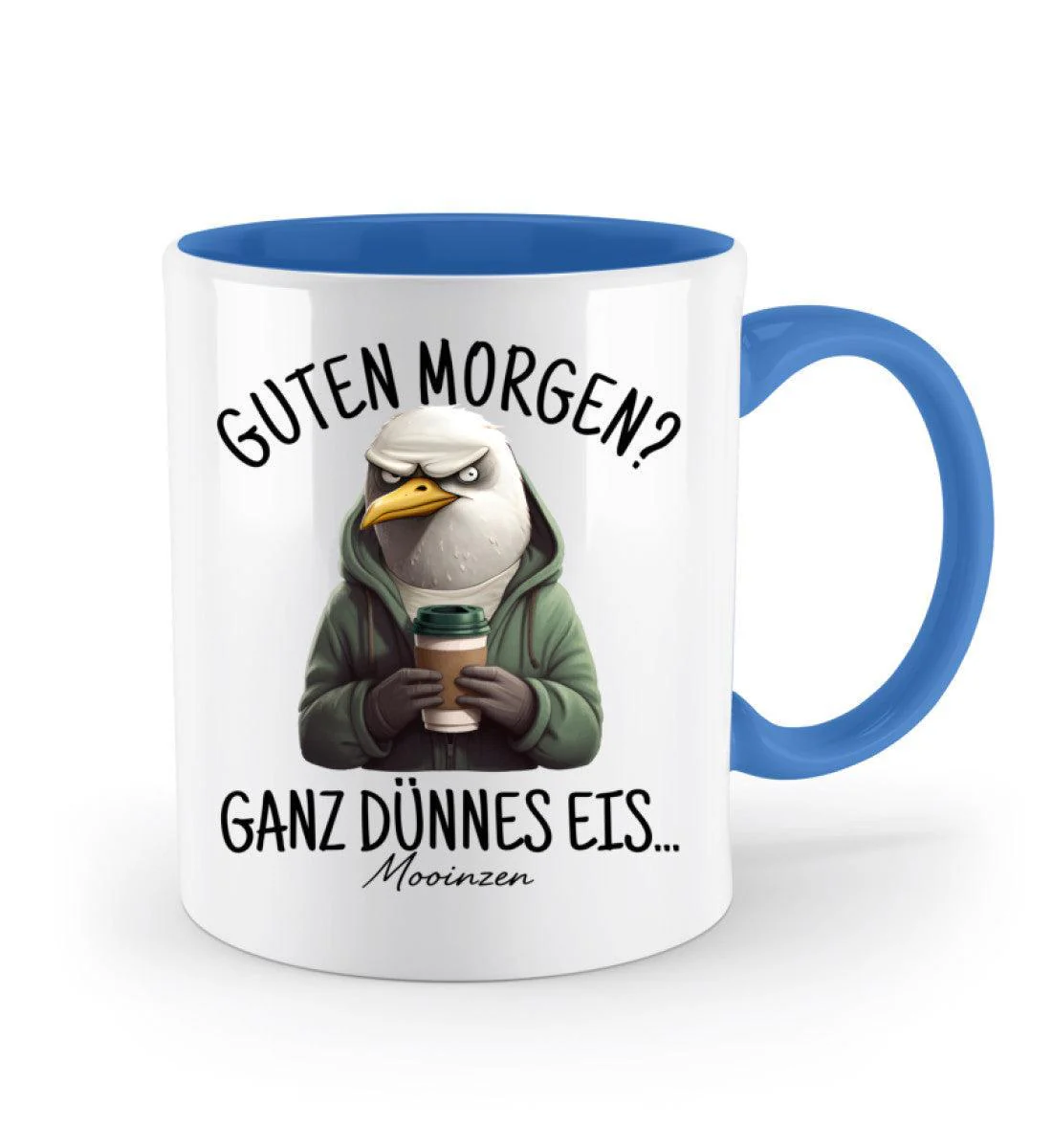 Guten Morgen? Ganz dünnes Eis... · Keramiktasse Zweifarbig - Image 5