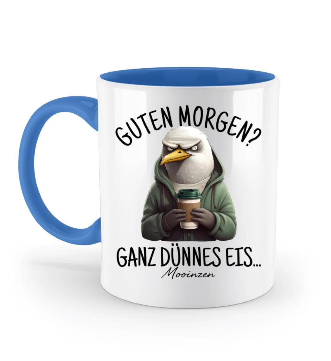 Guten Morgen? Ganz dünnes Eis... · Keramiktasse Zweifarbig - Image 6