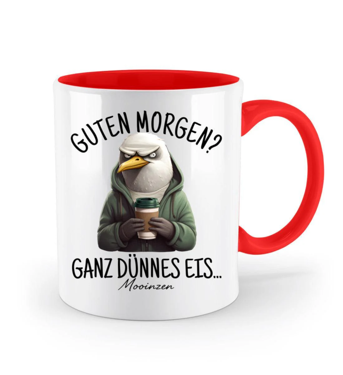 Guten Morgen? Ganz dünnes Eis... · Keramiktasse Zweifarbig - Image 7