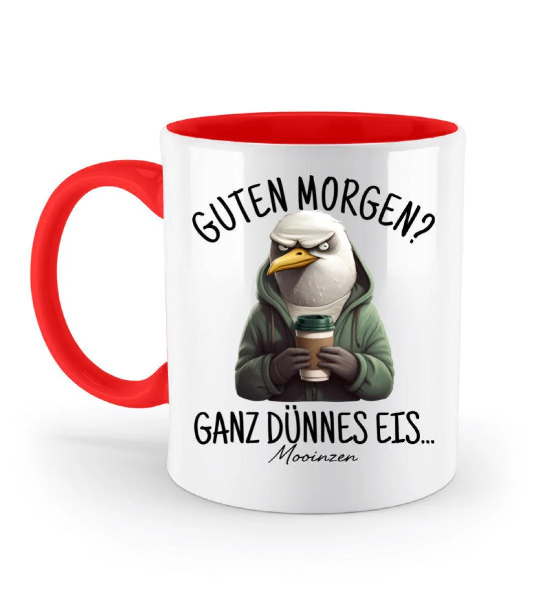 Guten Morgen? Ganz dünnes Eis... · Keramiktasse Zweifarbig - Image 8