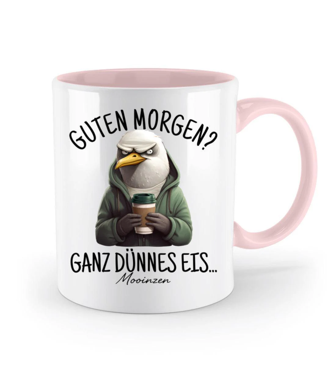 Guten Morgen? Ganz dünnes Eis... · Keramiktasse Zweifarbig - Image 9