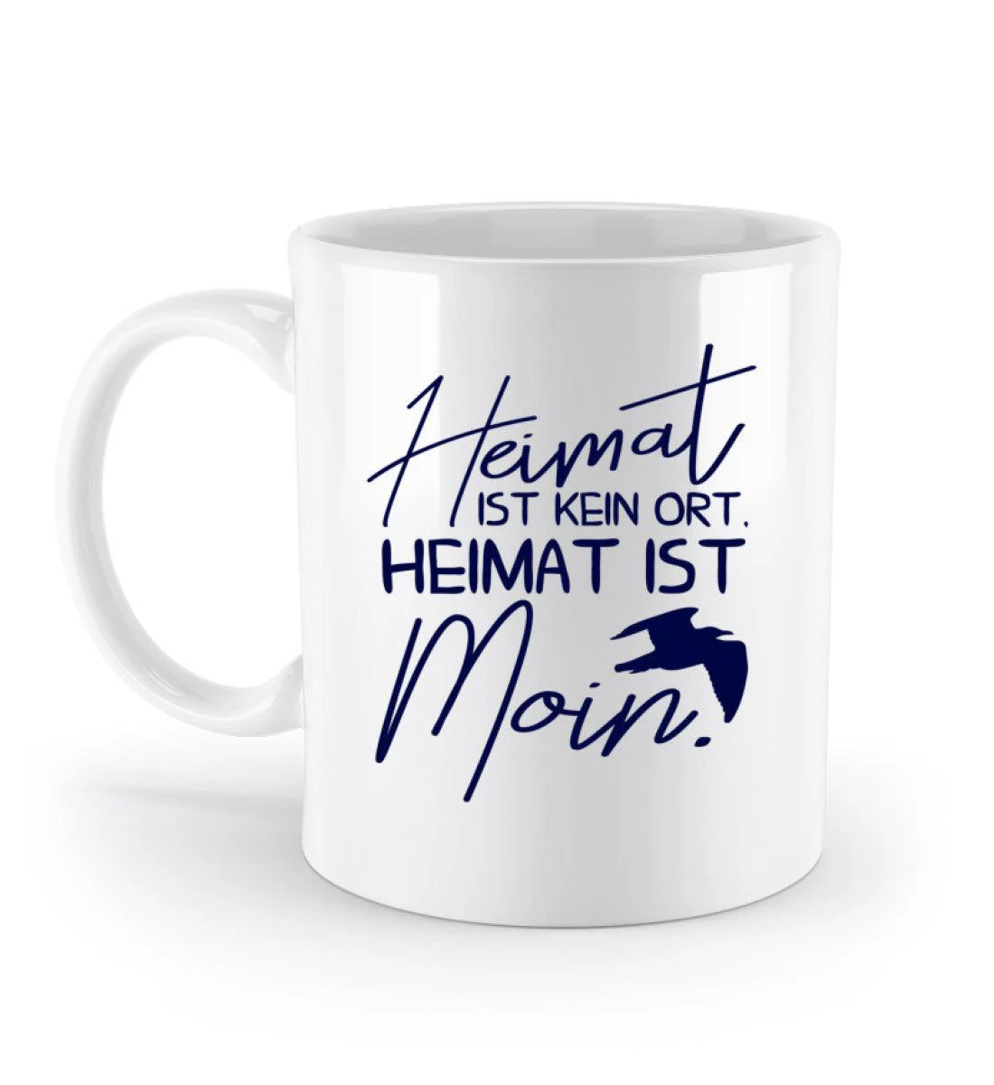 Heimat ist Moin · Keramik Tasse weiß