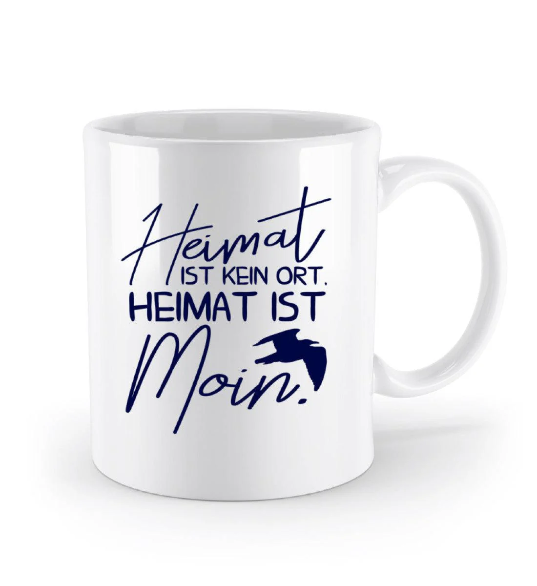 Heimat ist Moin · Keramik Tasse weiß - Image 2