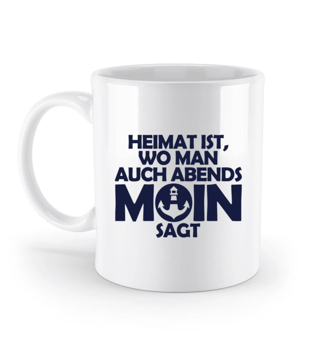 Heimat Moin · Keramik Tasse weiß