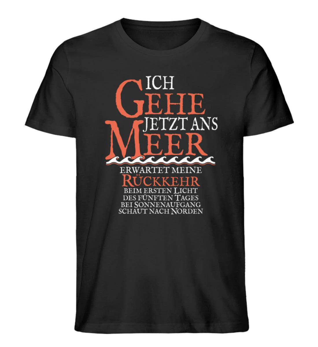 Ich gehe jetzt ans Meer · Herren Premium Bio T-Shirt