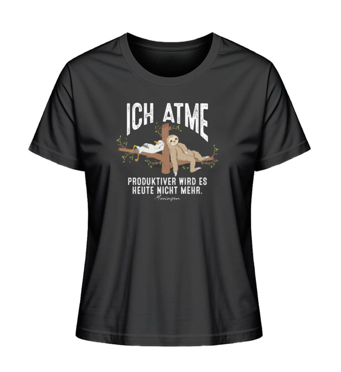 Ich atme Möwe Faultier · Damen Premium Bio T-Shirt 2.0