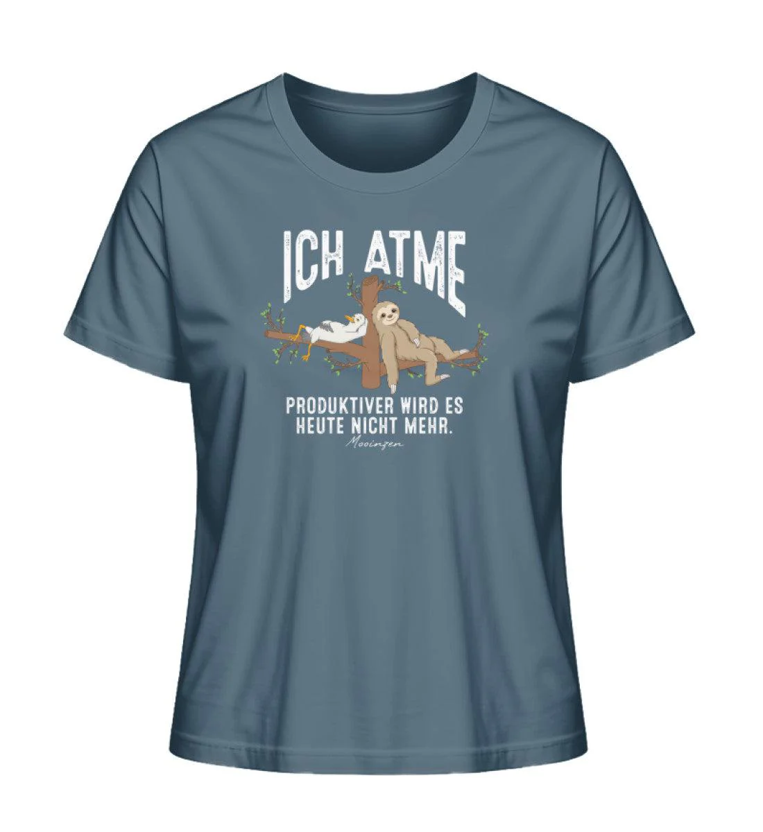Ich atme Möwe Faultier · Damen Premium Bio T-Shirt 2.0 - Image 4