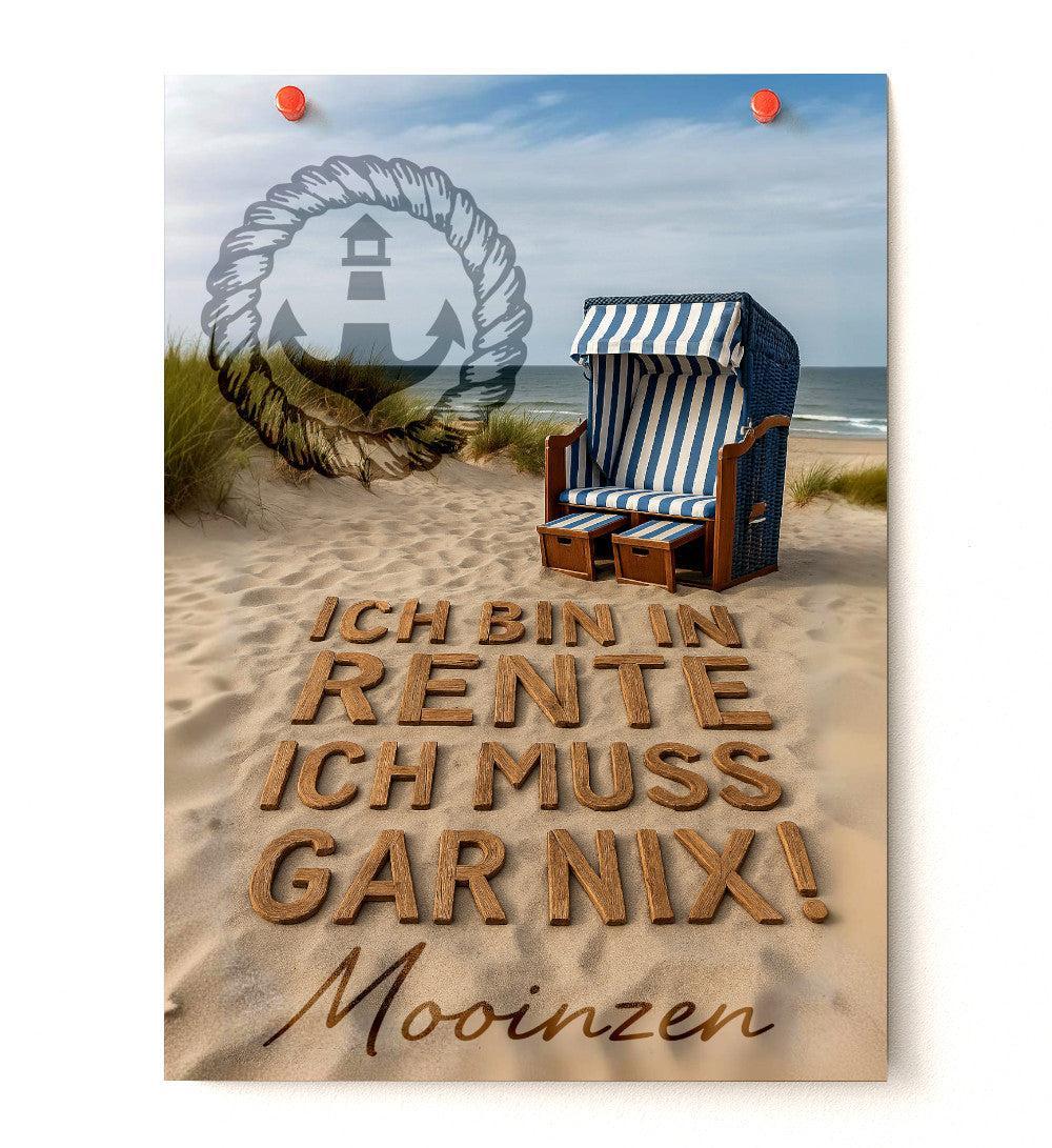 Ich Bin In Rente · Poster DIN A3