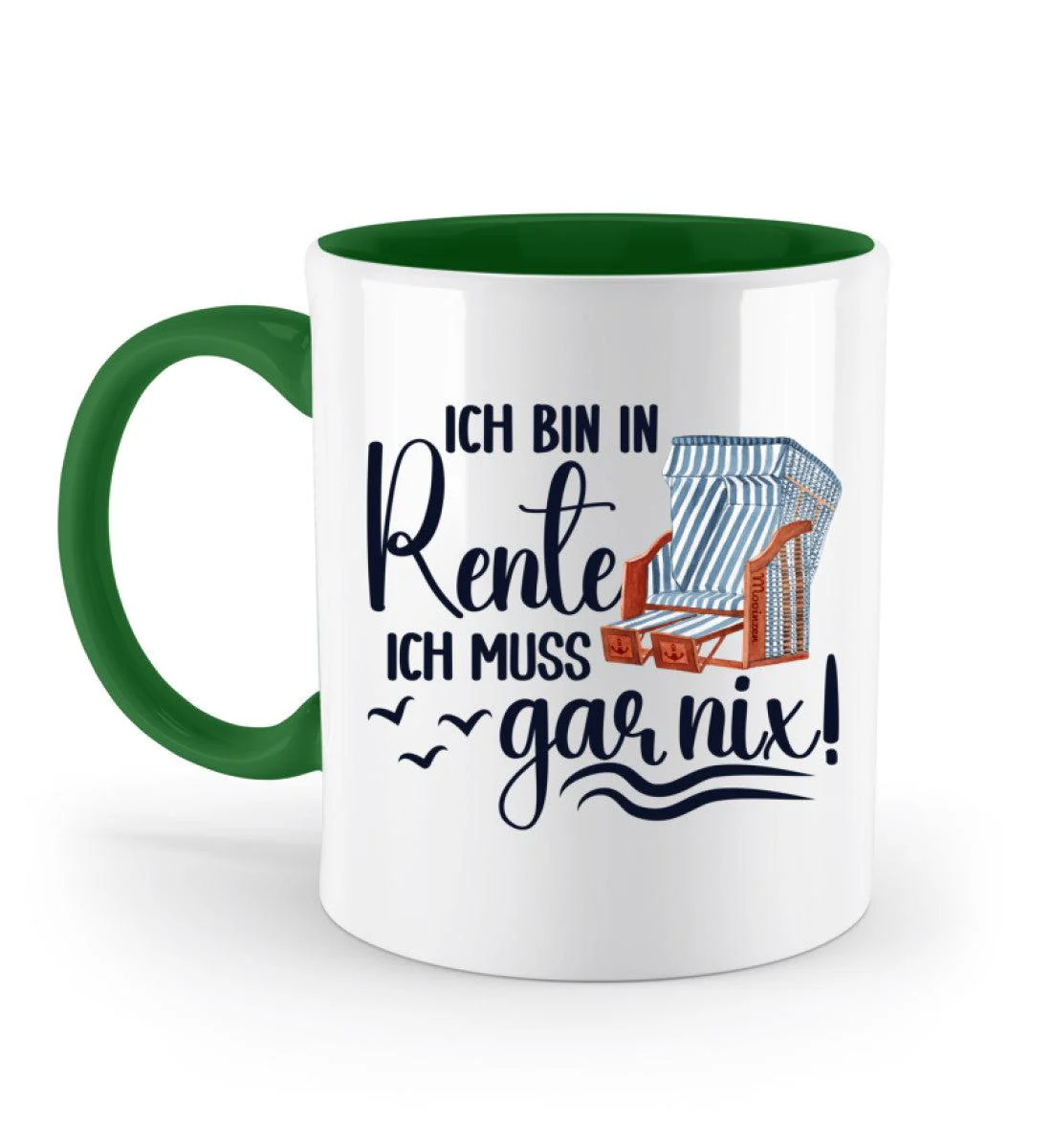 Ich bin in Rente · Keramiktasse Zweifarbig - Image 3