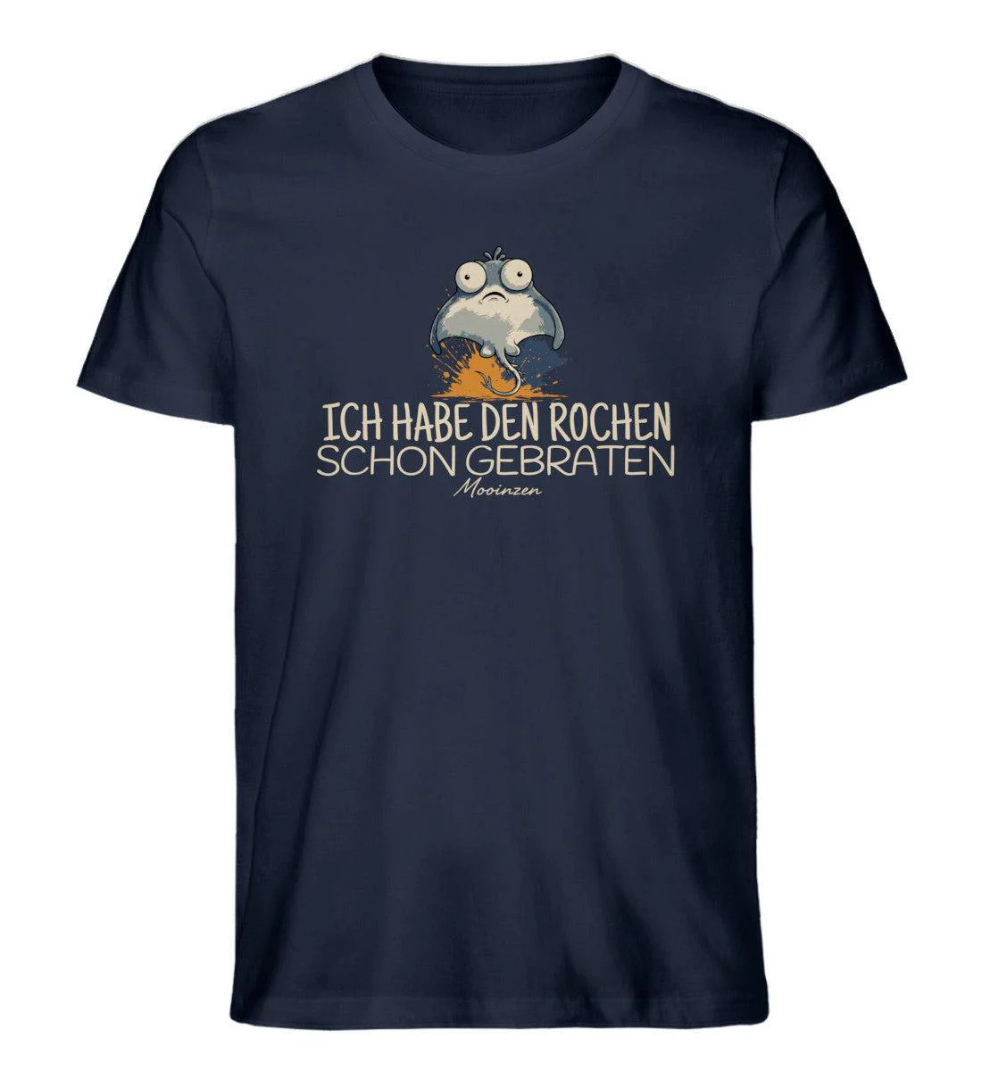 Ich habe den Rochen schon gebraten · Herren Premium Bio T-Shirt - Image 3