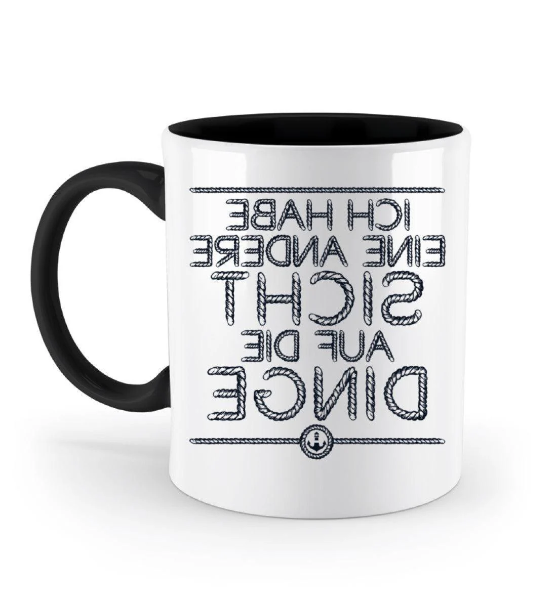 Ich habe eine andere Sicht auf die Dinge · Keramiktasse Zweifarbig - Image 2