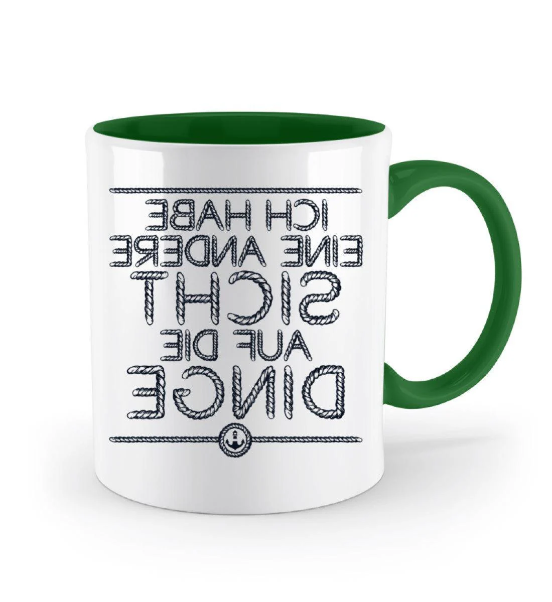 Ich habe eine andere Sicht auf die Dinge · Keramiktasse Zweifarbig - Image 3