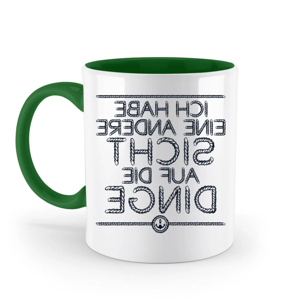 Ich habe eine andere Sicht auf die Dinge · Keramiktasse Zweifarbig - Image 4