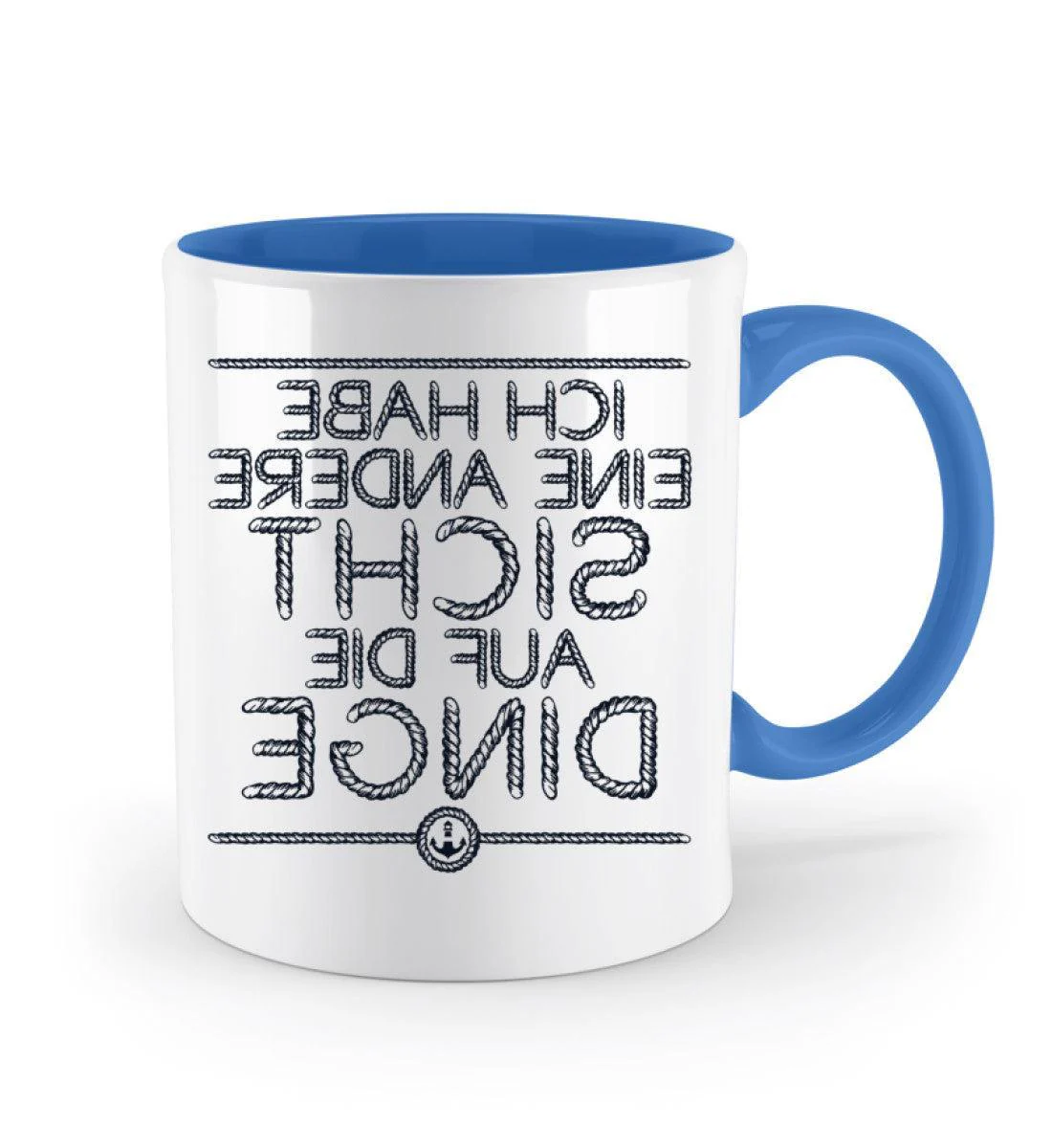 Ich habe eine andere Sicht auf die Dinge · Keramiktasse Zweifarbig - Image 5