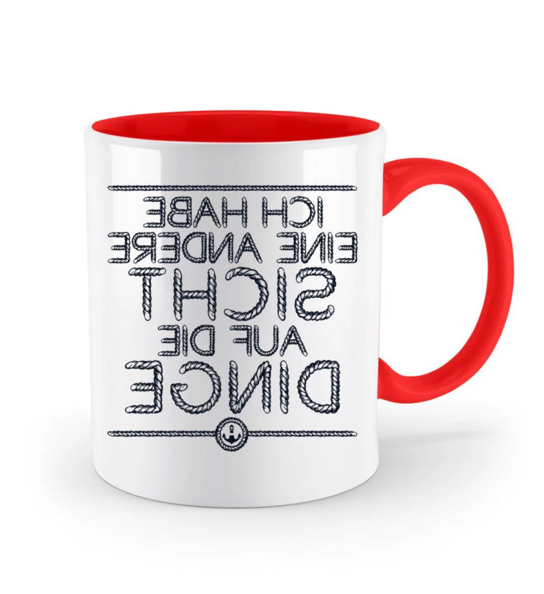 Ich habe eine andere Sicht auf die Dinge · Keramiktasse Zweifarbig - Image 7