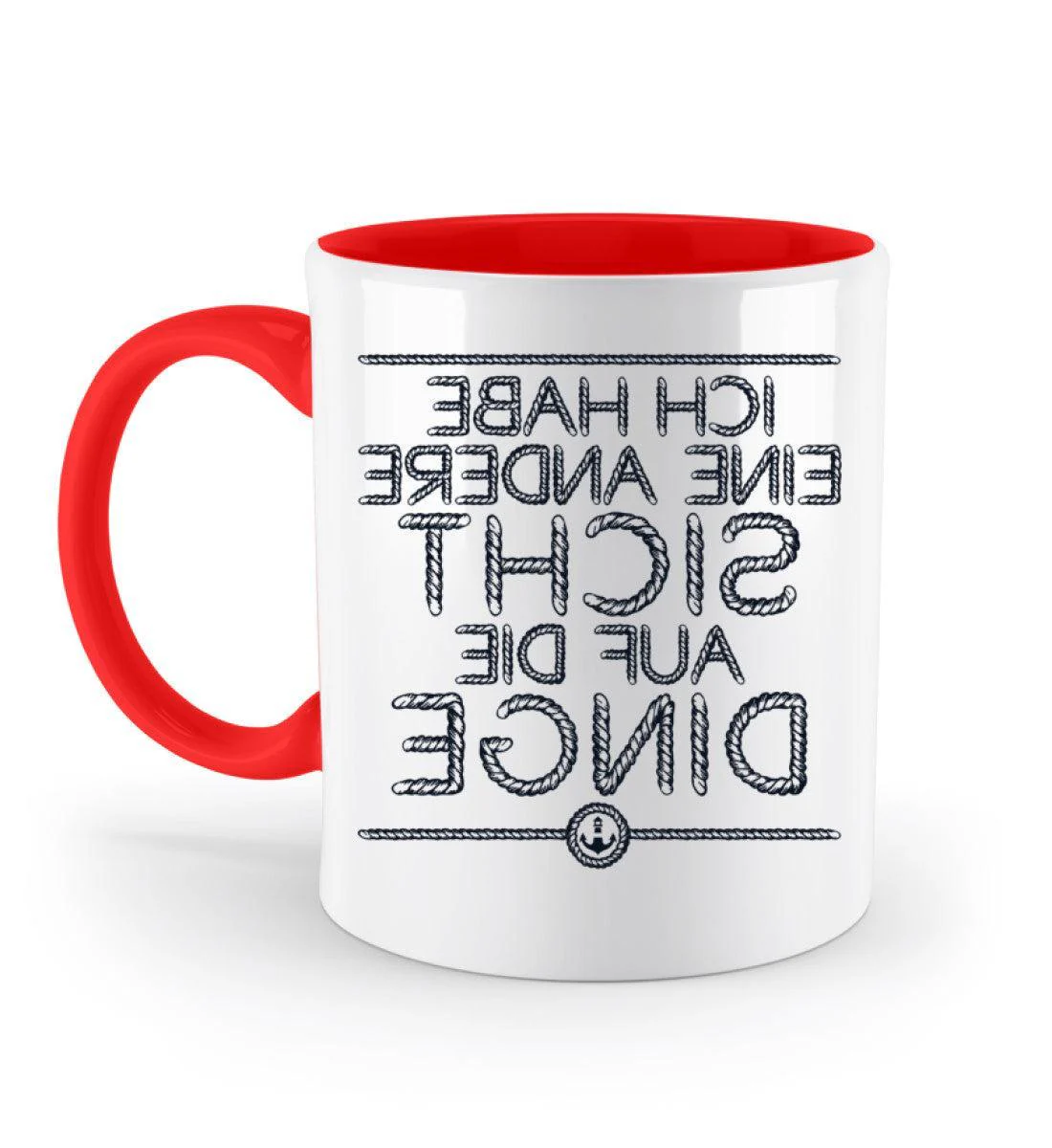Ich habe eine andere Sicht auf die Dinge · Keramiktasse Zweifarbig - Image 8