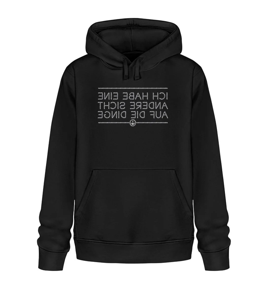 Ich habe eine andere Sicht auf die Dinge · Unisex Bio Hoodie
