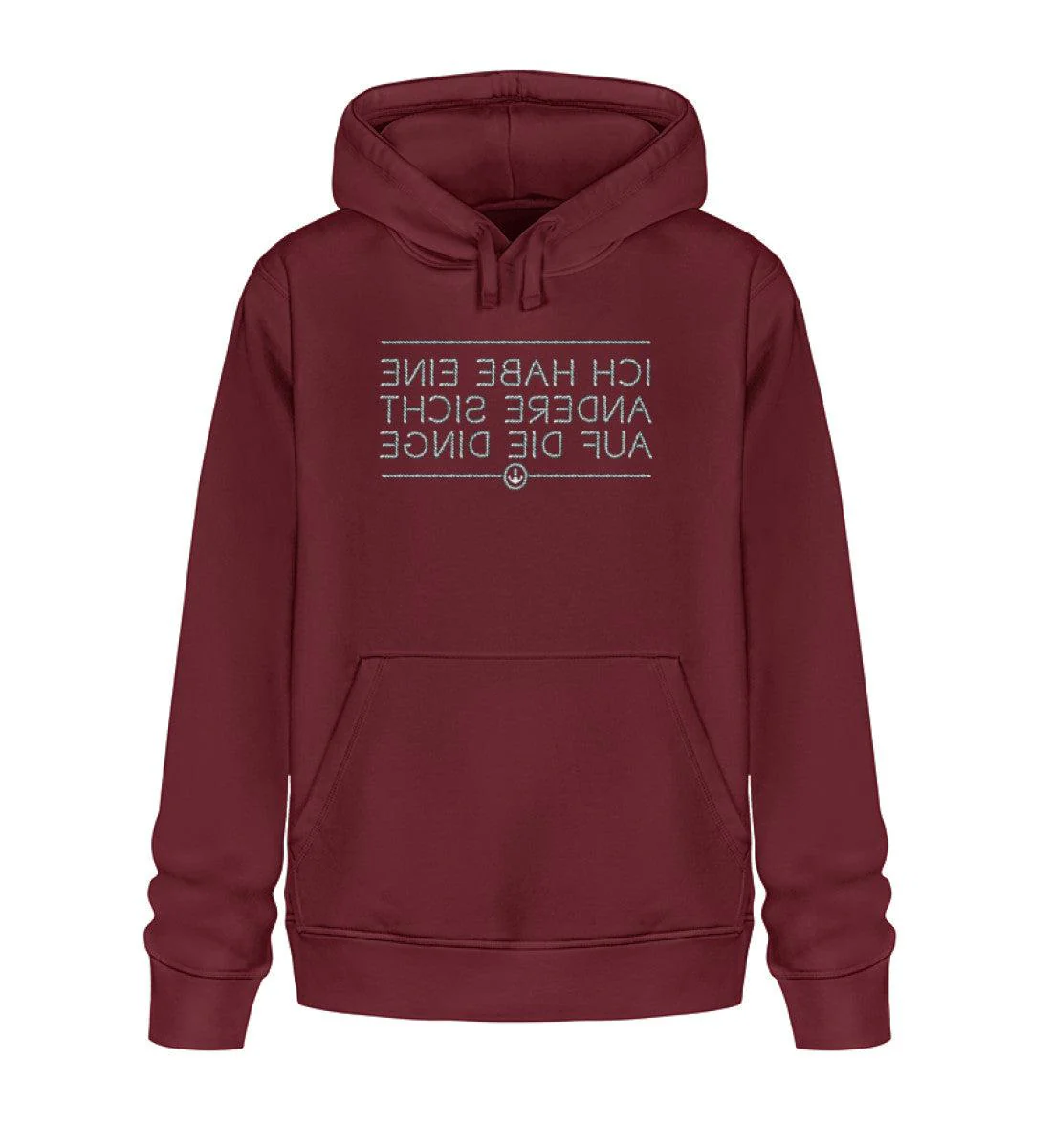 Ich habe eine andere Sicht auf die Dinge · Unisex Bio Hoodie - Image 4