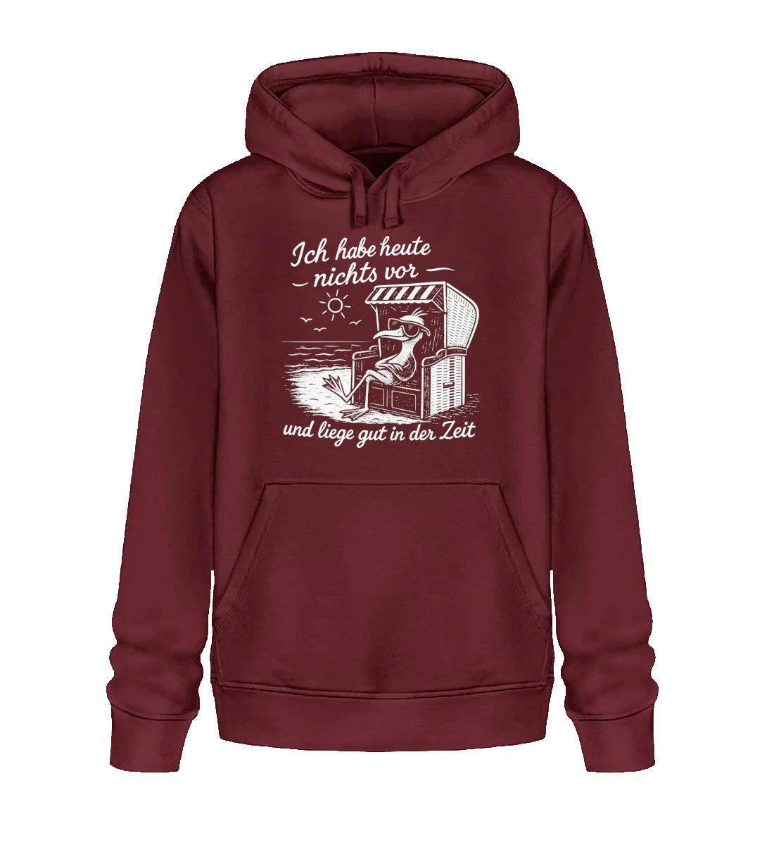 Ich habe heute nichts vor · Unisex Bio Hoodie - Image 2