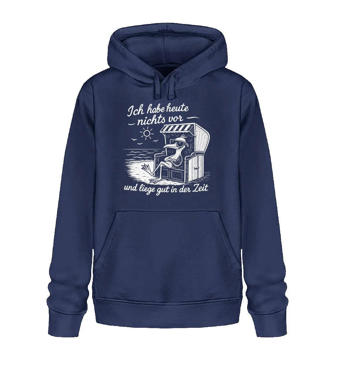 Ich habe heute nichts vor · Unisex Bio Hoodie - Image 3