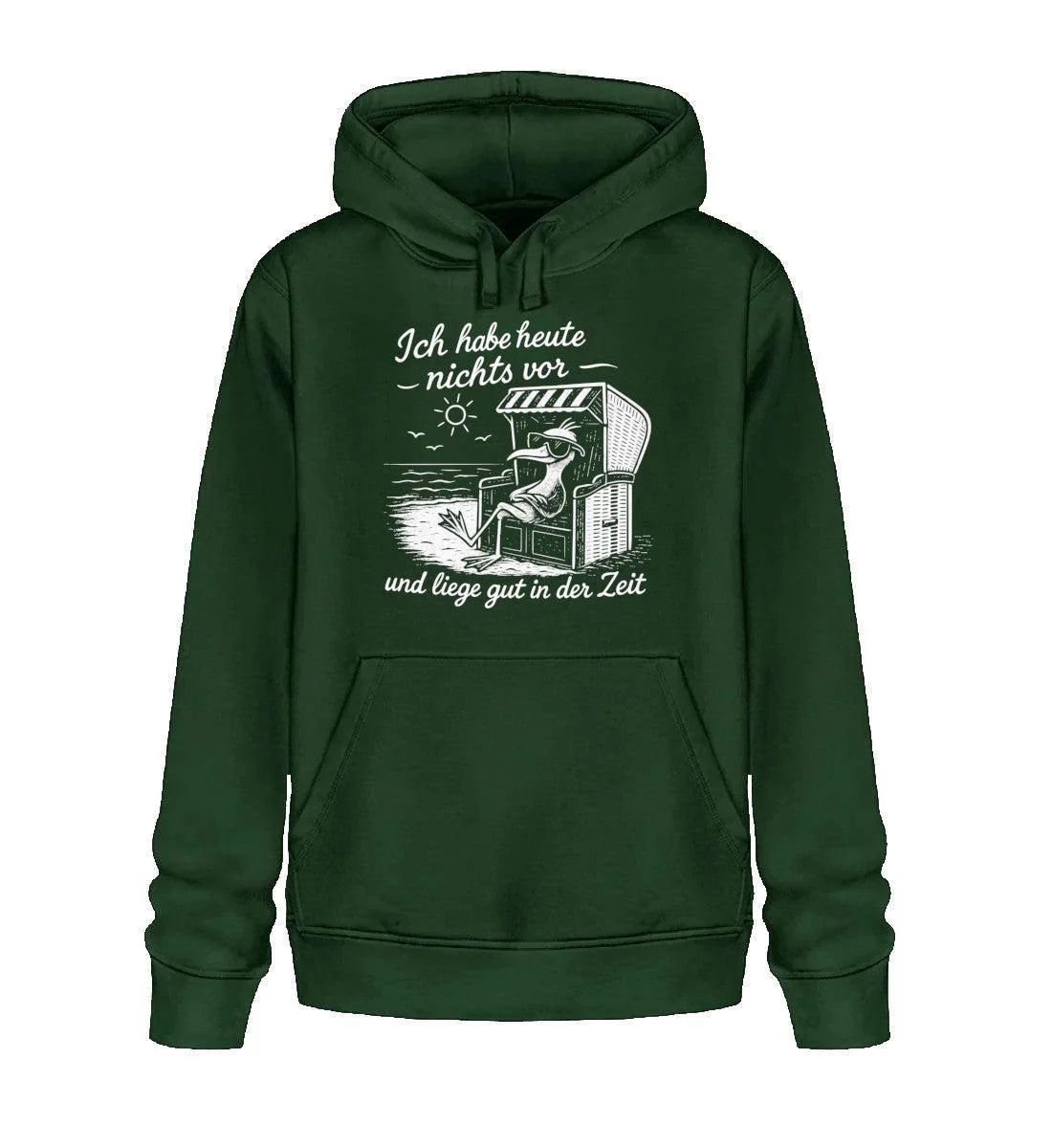 Ich habe heute nichts vor · Unisex Bio Hoodie - Image 4