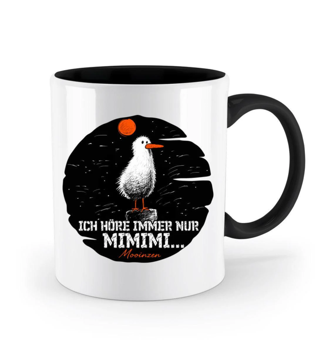 Ich höre immer nur · Keramiktasse Zweifarbig