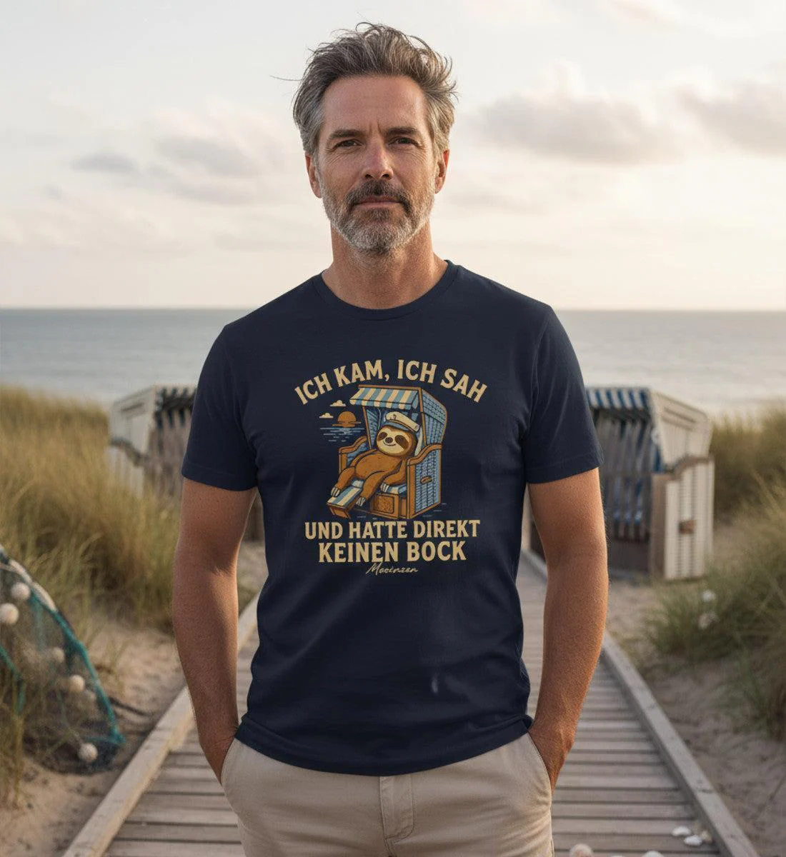 Ich kam, ich sah und hatte direkt keinen Bock · Herren Premium Bio T-Shirt - Image 5