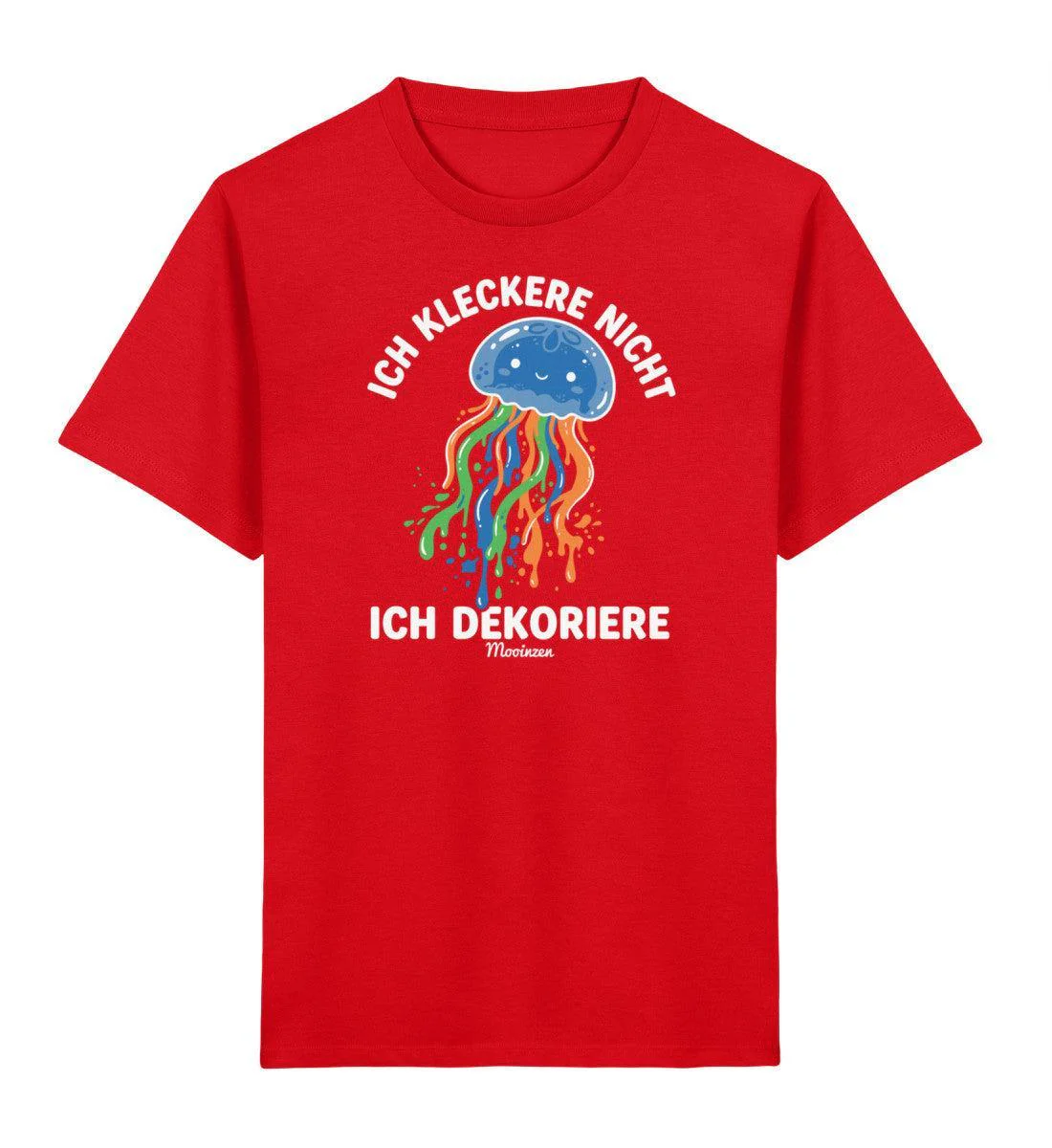 Ich kleckere nicht ich dekoriere · Kinder Premium Bio T-Shirt - Image 4