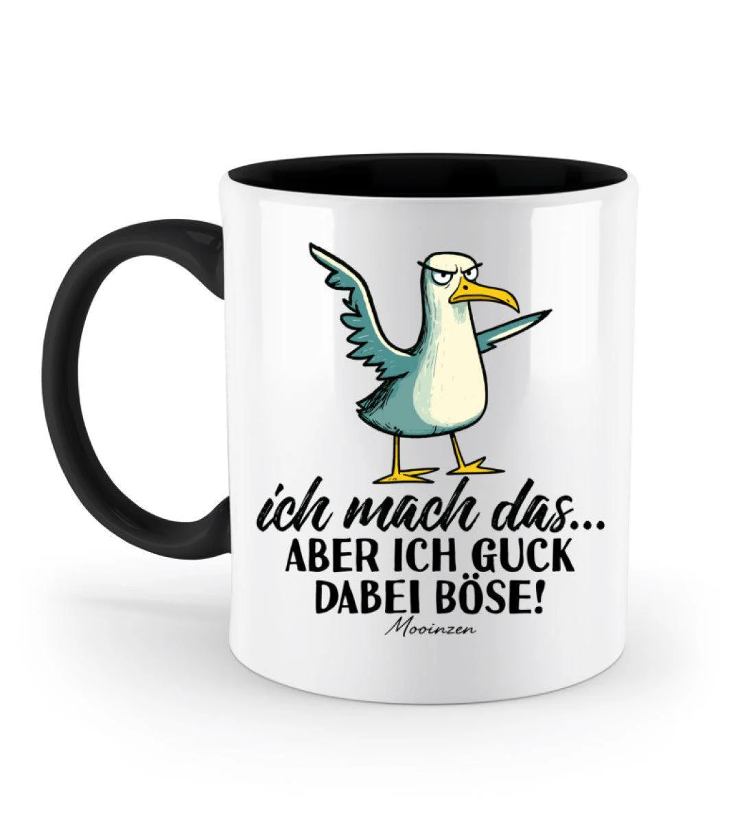 Ich mach das... guck aber böse · Keramiktasse Zweifarbig - Image 2