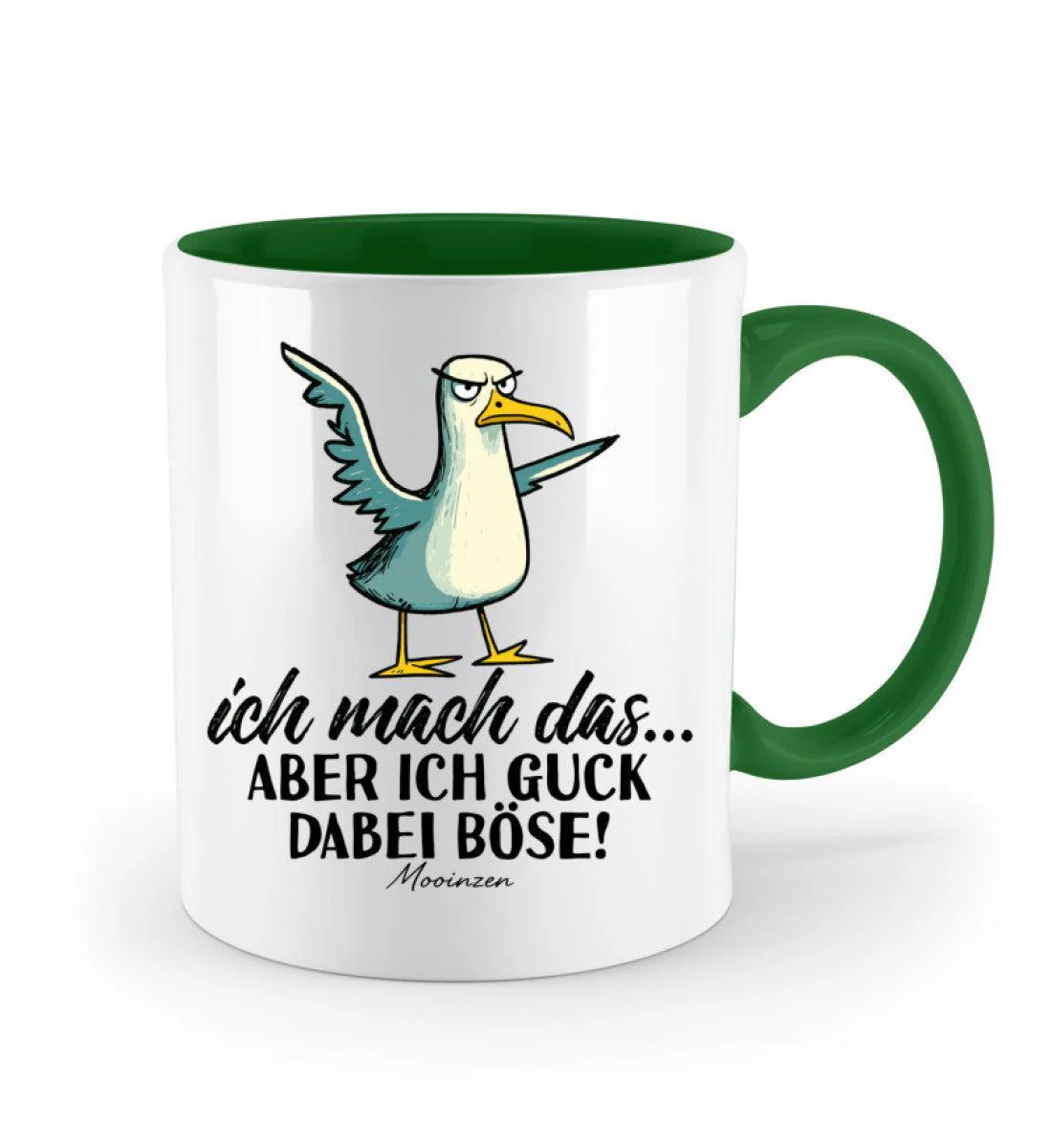 Ich mach das... guck aber böse · Keramiktasse Zweifarbig - Image 3