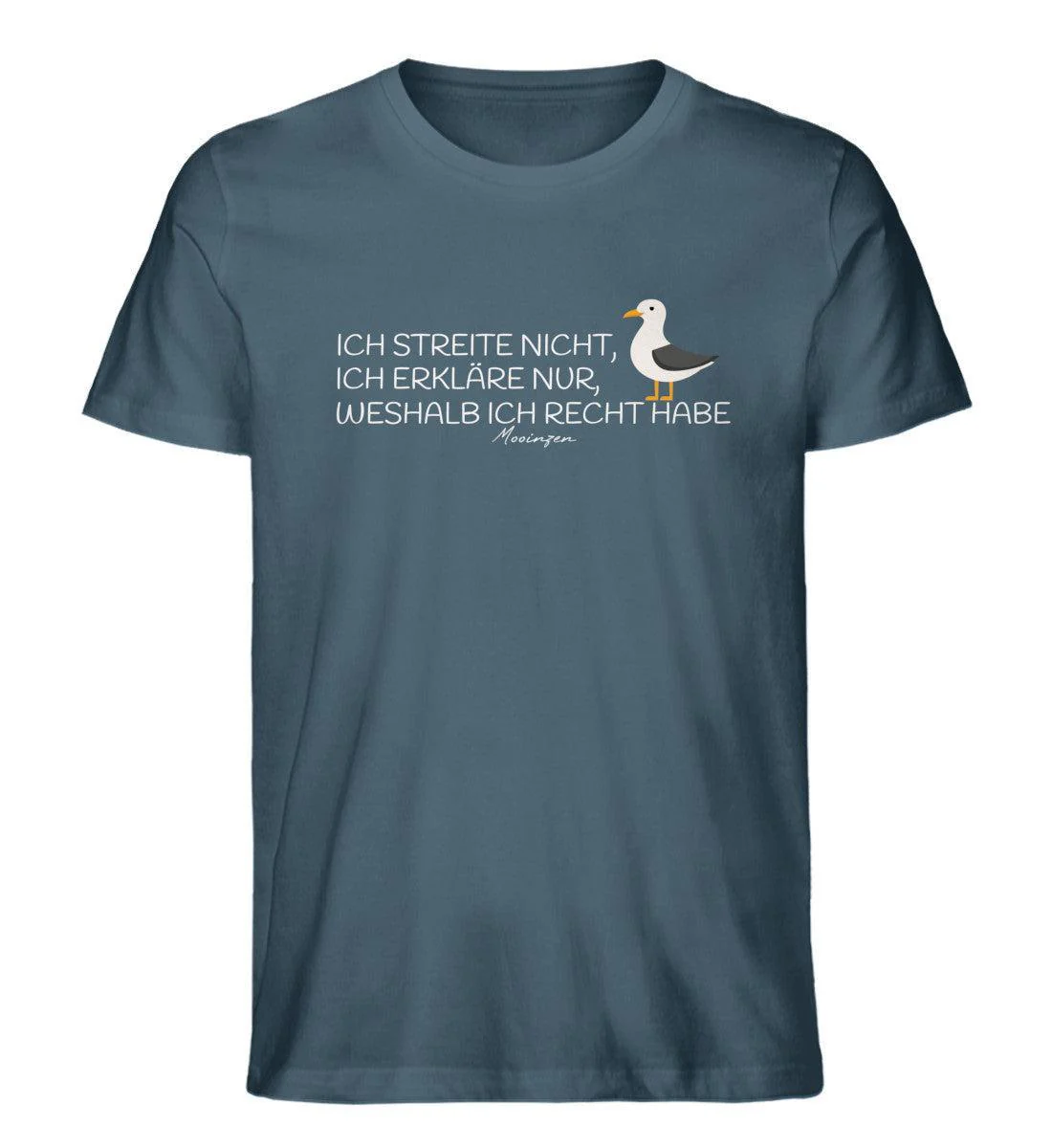 Ich streite nicht, ich habe recht · Herren Premium Bio T-Shirt - Image 3