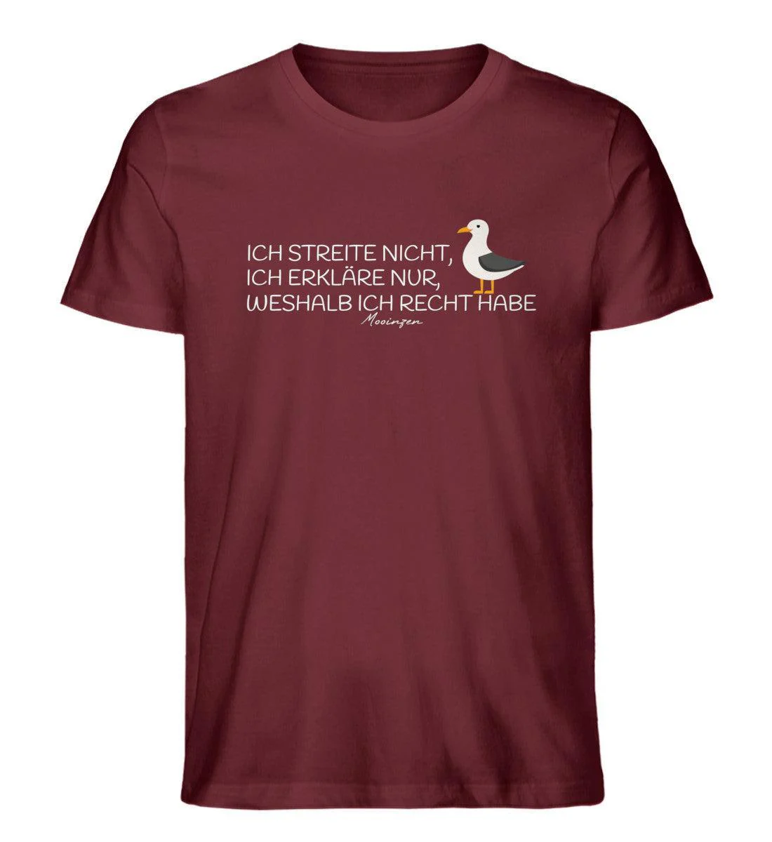 Ich streite nicht, ich habe recht · Herren Premium Bio T-Shirt - Image 4