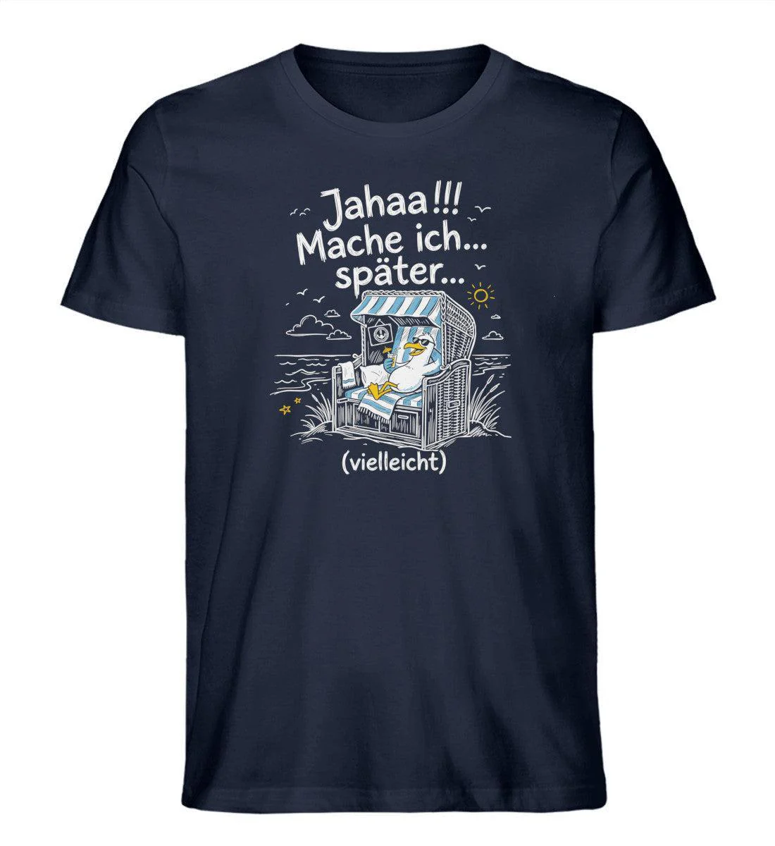 Jahaa!!! Mache ich... später... vielleicht · Herren Premium Bio T-Shirt - Image 3