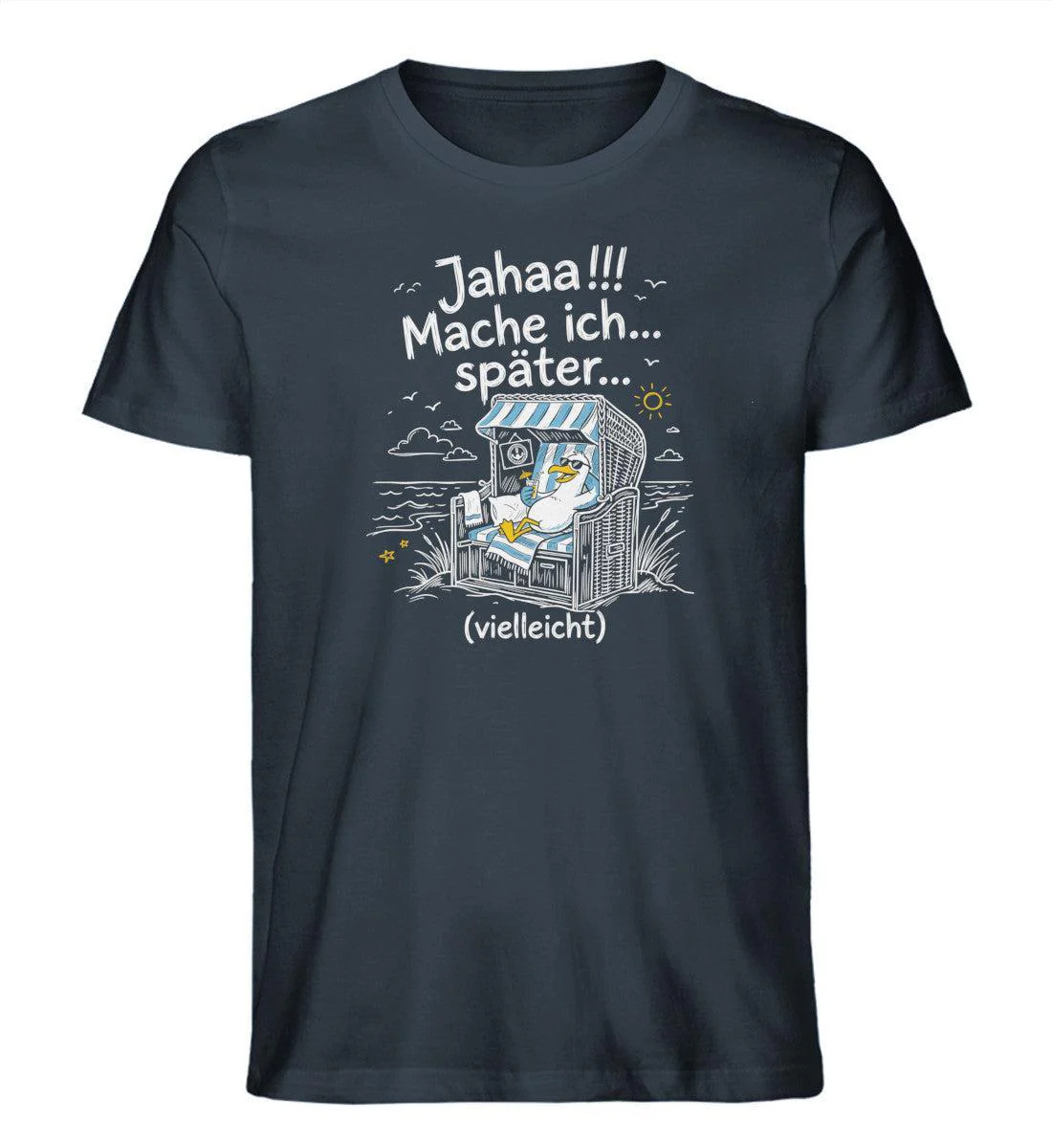 Jahaa!!! Mache ich... später... vielleicht · Herren Premium Bio T-Shirt - Image 5