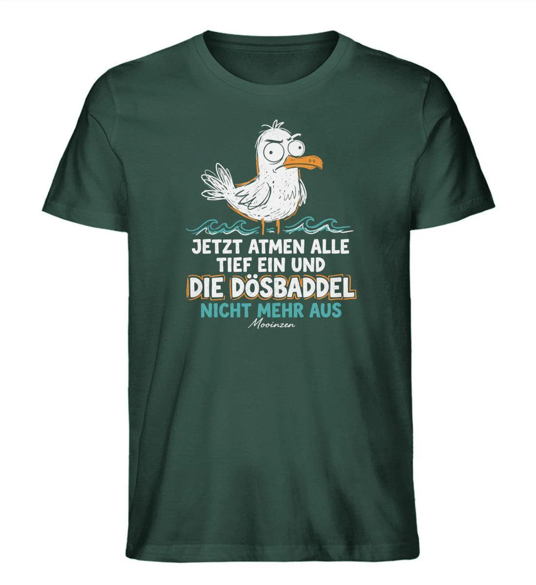 Jetzt atmen alle ein, Dösbaddel nicht mehr aus · Herren Premium Bio T-Shirt - Image 4