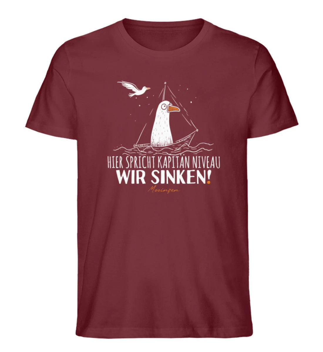 Kapitän Niveau wir sinken · Herren Premium Bio T-Shirt - Image 3